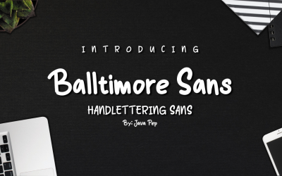 Balltimore Sans - обробка шрифтів без шрифтів