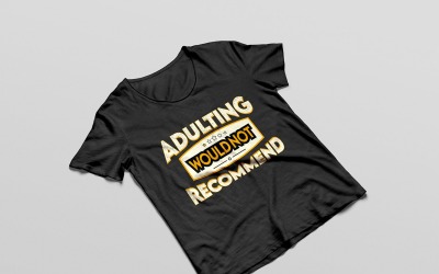 Fantastisk typografi T-shirt design