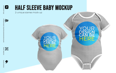 Half Sleeve Baby Mockup Product