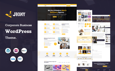 Jiony - многоцелевая тема WordPress для корпоративного бизнеса