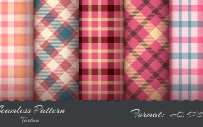 Tartan Dikişsiz Desen, Desen Grafikleri Ayarlayın