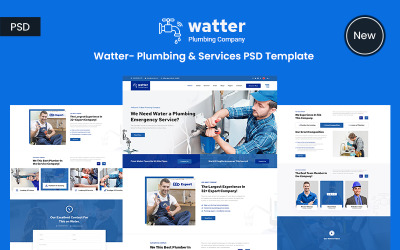 Watter - Sıhhi Tesisat ve Hizmetler PSD Şablonu