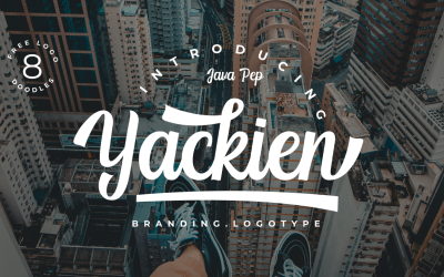 Yackien-Schrift // Logo-Schriftart