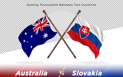 Australia kontra Słowacja Dwie flagi