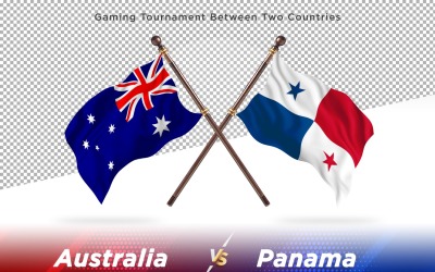Australien kontra panama två flaggor