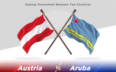 Austria versus Aruba Two Flags