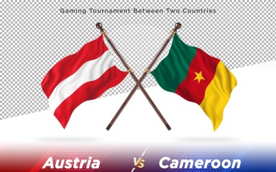 Austria versus Cameroon Two Flags