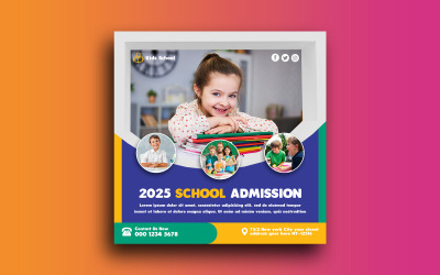 Back to School Social Media Post and Instagram post Template