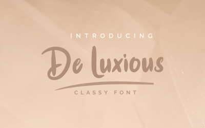 De Luxious // Güzel Yazı Tipi