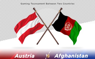 Oostenrijk versus Afghanistan Two Flags
