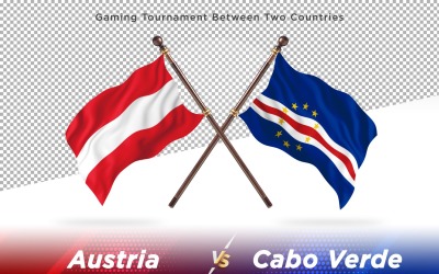 Rakousko versus Cabo Verde dvě vlajky