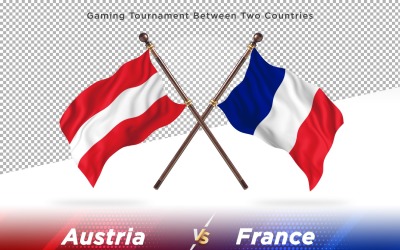 Austria contro Francia Two Flags