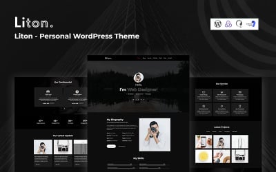 Liton - Persönliches & CV Responsives WordPress-Theme