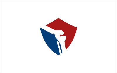Modello di vettore di sicurezza della gamba