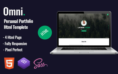 Omni - HTML-шаблон персонального портфоліо