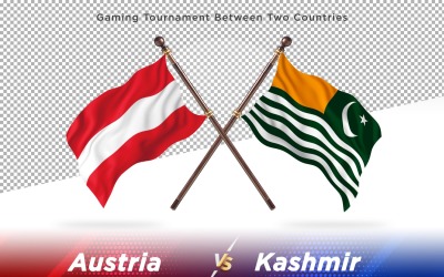 Austria contra Cachemira dos banderas
