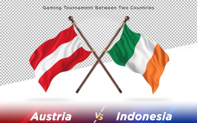 Austria contra dos banderas de la India