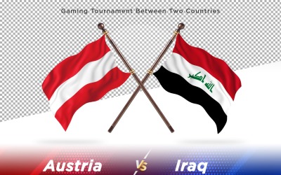 Austria contra Irán dos banderas