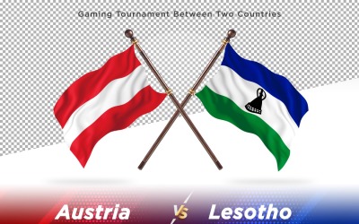 Austria kontra Lesotho Dwie flagi