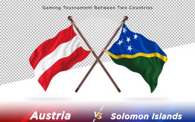 Austria versus dos banderas de las Islas Salomón