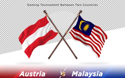 Austria versus Malaysia Two Flags