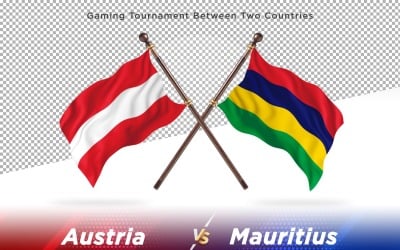 Austria versus Mauritius Two Flags