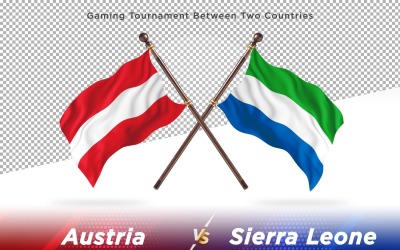 Austria versus sierra Leone Two Flags