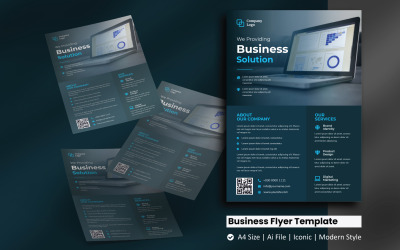 Business Corporate Solution Flyer Corporate Identity Template