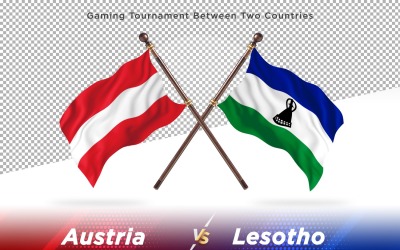 Österreich gegen Lesotho Two Flags