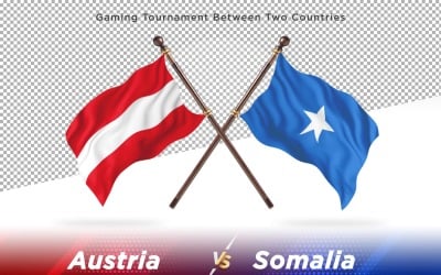 Austria versus Somalia Two Flags
