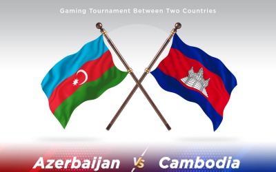 Azerbaigian contro Colombia Two Flags