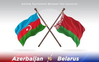 Azerbaijan versus Belarus Two Flags