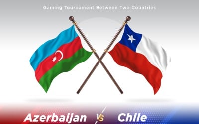 Azerbaijan versus Chile Two Flags