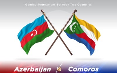 Azerbaijan versus Comoros Two Flags