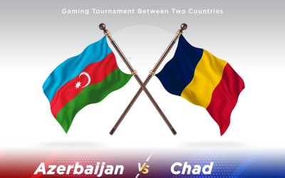 Azerbaijão contra o Chade Two Flags