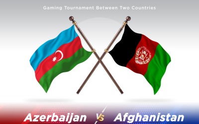 Ázerbájdžán versus Afghánistán dvě vlajky