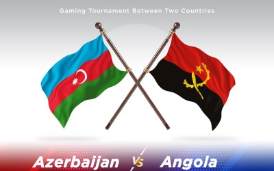 Azerbajdzjan kontra Angola två flaggor
