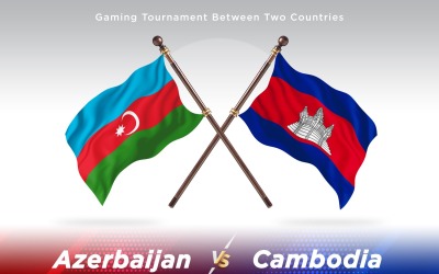 Azerbajdzjan kontra Colombia två flaggor