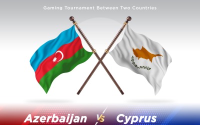 Azerbajdzjan kontra Cypern två flaggor