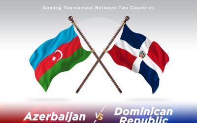 Azerbajdzjan kontra Dominikanska republiken Två flaggor