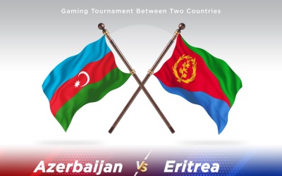 Azerbajdzjan kontra Eritrea Två flaggor