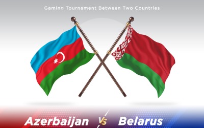 Azerbajdzsán kontra Fehéroroszország két zászló