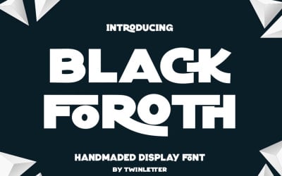 Black Foroth Playful Display-lettertype