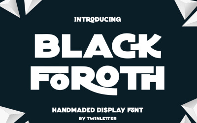 Black Foroth verspielte Displayschrift