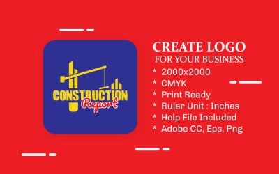 Construction Report Creative Logo Design