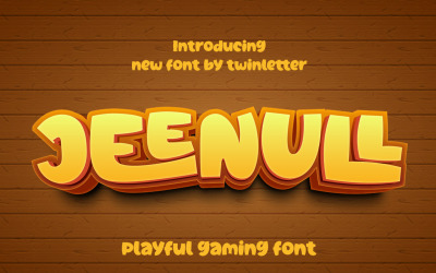 Jeenull Verspielte Anzeigeschrift