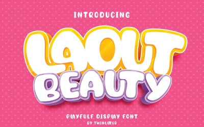 Laout Beauty speels lettertype