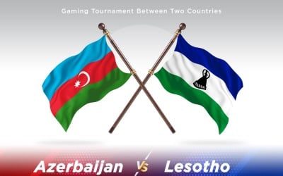 Azerbaijan versus Lesotho Two Flags