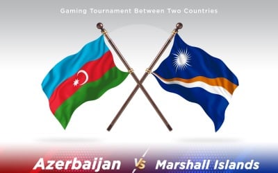 Azerbaijan versus marshal islands Two Flags