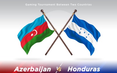 Azerbajdzjan kontra Honduras två flaggor